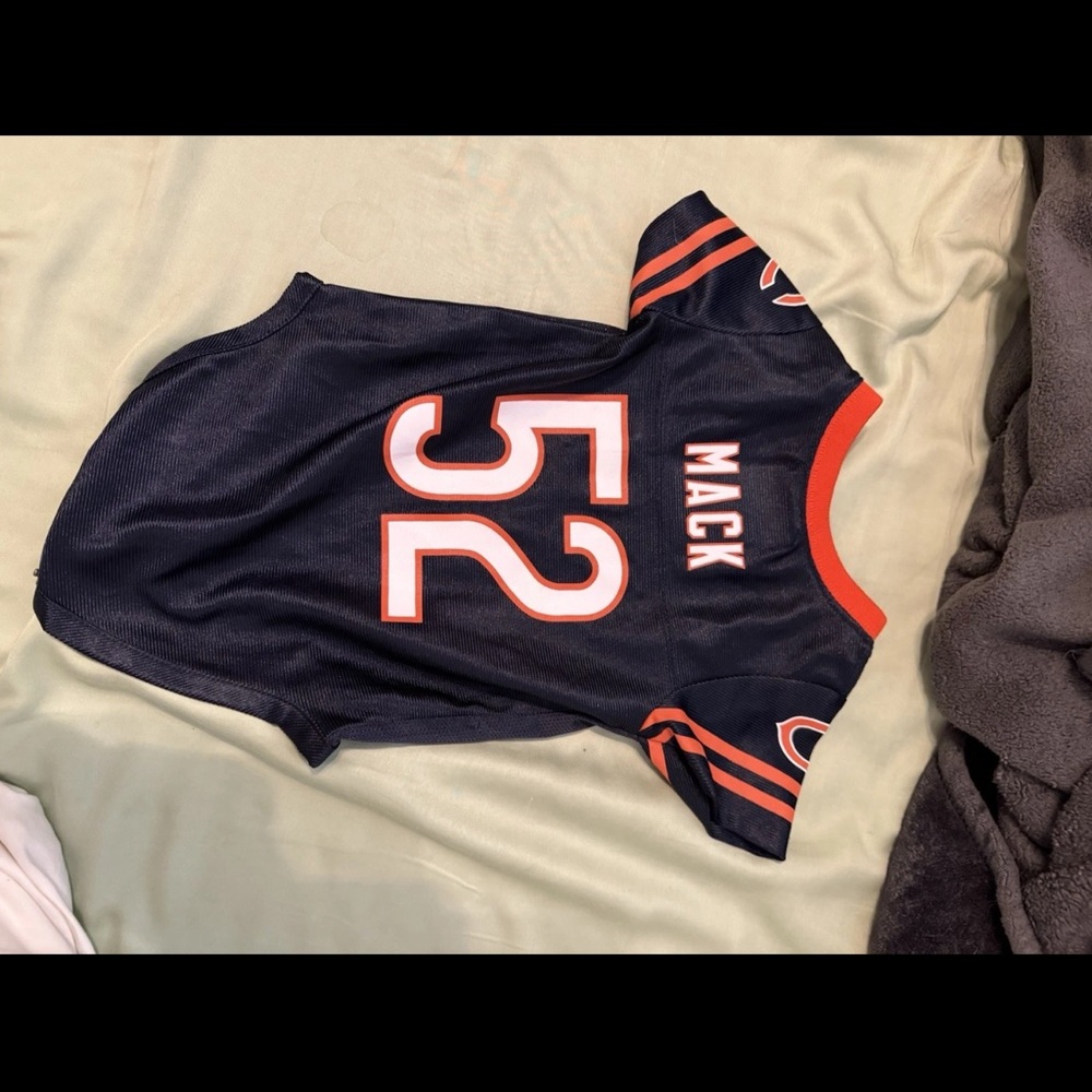 NFL Blue and Orange Sports Jersey with Number 52